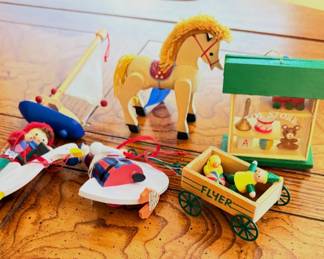 Vintage Wooden Christmas Ornaments