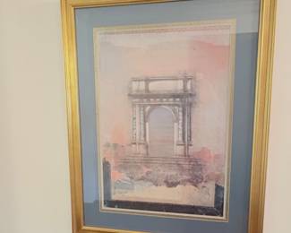 Framed Print- "Counterpoint: Triumphal Arch I" by artist Donald Farnsworth.