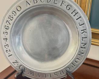 Wilton Armetale RWP pewter child's plate