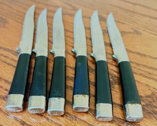 vintage Quikut stainless steel steak knives
