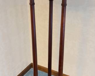 mahogany pedestal plant stand