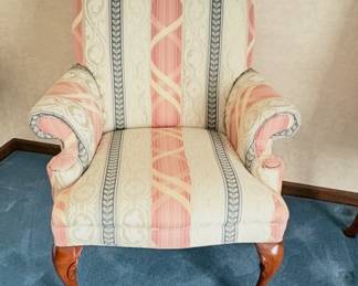 Vintage Queen Ann Style Armchair 