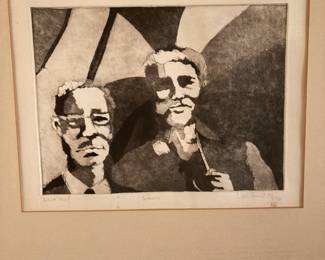 Art#232 ($45) Lisa Howell-Baxter-Authors/ Intaglio Artist Proof'79