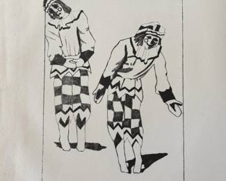 Art#242 ($45) Lisa Howell-Baxter "He's Just An Act '78/ Lithograph 3/12