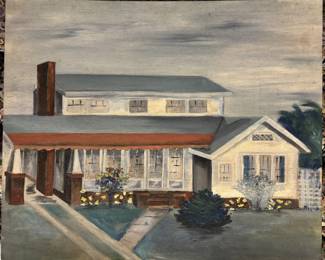 Art#029 ($75) Mitch Howell Coon/ Homeplace Acrylic Original