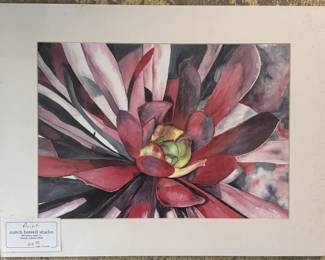 Art#034 ($450) Mitch Howell Coon/ Watercolor Original Framed
