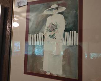 Watercolor by Lisa Howell, Mitche's daughter