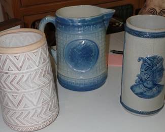 VINTAGE PITCHER & VASE