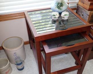 CHERRY  STACKING TABLES 
