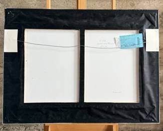 “Space & Motion”, an original acrylic painting by listed artist, Charles Lee. Comes with a certificate of authenticity and an appraisal from 2020 for $6,125. This piece measures in frame, 33” H x 45” W.