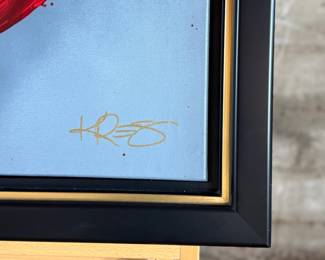 “The Love of Kre8tion”, an original acrylic on canvas painting by listed artist, Kre8. Comes with a certificate of authenticity and an appraisal from 2023 for $6,600. This piece measures in frame, 29” H x 29” W.