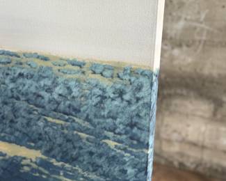 “Across Alvord”, a large original painting by listed artist, Marilyn Higginson. This piece measures, 50” H x 50” W.