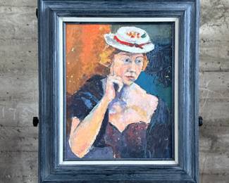 This lot features an original painting on board by listed artist, Anthony Jeffery circa 1980s/1990s. Professionally framed and measures in frame, 27.5” H x 23.5” W.