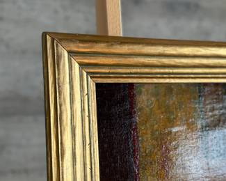 This lot features an original oil on board painting by listed artist, Yngvar Sonnichsen. Appears to be a self-portrait and is dated 1925. Measures in frame, 34” H x 28” W.