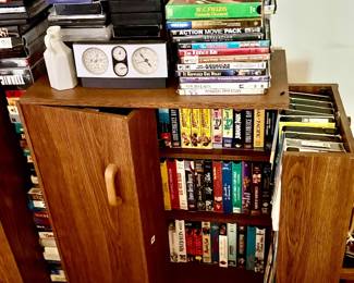 VHS movie cabinet - CDs, DVDs, VHS movies - Book cases 