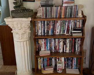 CDs, DVDs, VHS movies - Book cases 