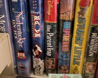 CDs, DVDs, VHS movies - Book cases 