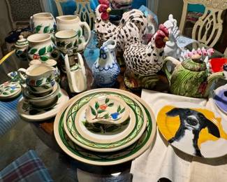 Gail Pittman and Anthropologie Sally Muir Dog-a-Day plates