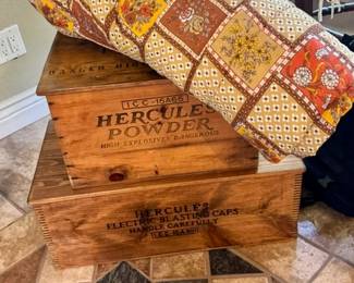 70s Vintage Snug Sack and 2 PERFECT Hercules Boxes