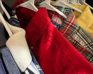 A fraction of the men's Ralph Lauren and other designer clothing