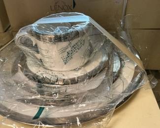 7 full sets of Lenox Jewel Platinum China