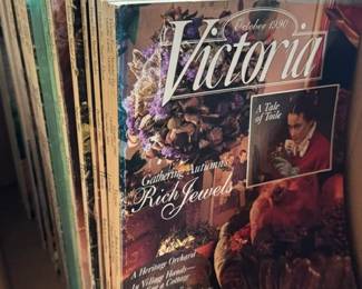 Large Victoria Magazine collection, including issue #1 and late 80s/early 90s issues