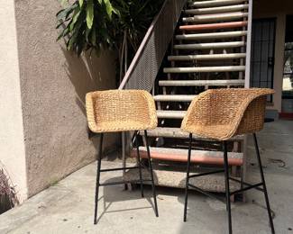 CB2 seagrass stools