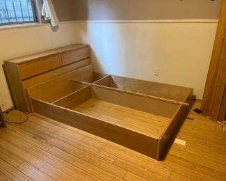 Bed frame with storage for full