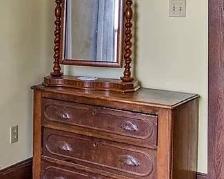 dresser and mirror