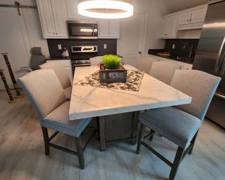 Stone Top Table and Chairs
