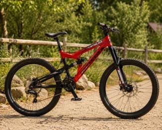 Lot #45 Dynacraft Gauntlet 18-Speed Mountain Bike Red Black Hardtail MTB Trail Bicycle