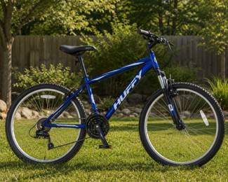 Lot #47 Huffy Rock Creek 18-Speed Mountain Bike Blue Hardtail 26in Wheels MTB