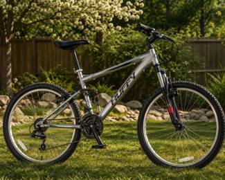 Lot #46 Huffy Hardrock 26" Mountain Bike Silver Multi-Speed MTB Trail Bicycle