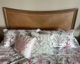 King Size Bed with Storage chest and TV Credenza