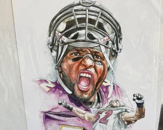Ray Lewis Lithograph