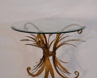 Coco Chanel-inspired wheat sheaf side table 2