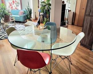 Authenticated Eames chairs, selling as a set only.