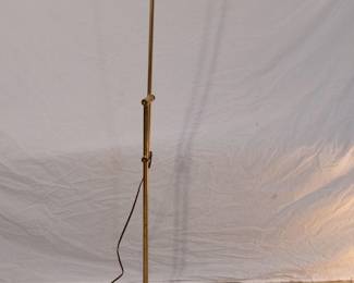 Vintage height-adjustable pharmacy floor task lamp