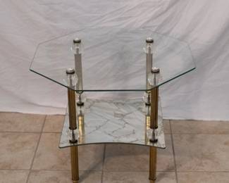 Hollywood Regency side table 1