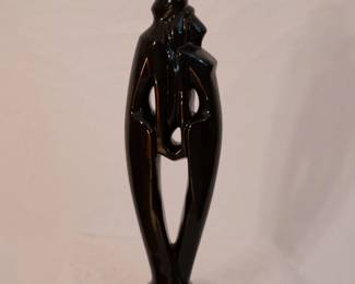  Art Deco: Vintage Royal Haeger "Lovers" sculpture, 20 inches tall