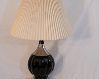 Vintage black garlic bulb lamp
