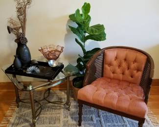 One of many, many cane chairs!