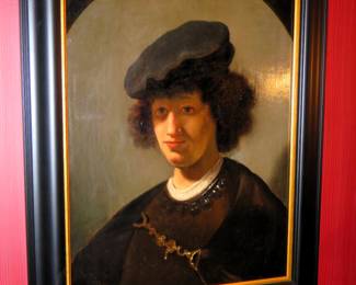 (BID ITEM) Workshop of Rembrandt "Portrait of a Young Man"