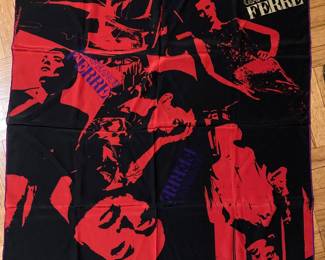 Gianfranco Ferre “Girls on Film” silk scarf