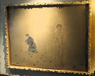 (BID ITEM) Nicolas Africano "Salvador & Girl with Clams" original 
