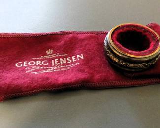 Georg Jensen sterling wine drip catcher