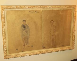 (BID ITEM) Nicolas Africano "Beggar & Girl" original