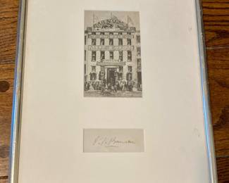 P.T. Barnum autograph