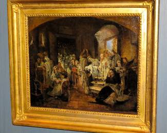 (BID ITEM) Eugenio Lucas Velazquez "A Synagogue in Algeria"