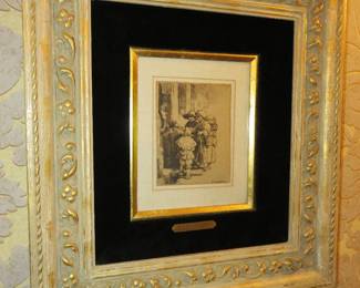 Rembrandt "Beggars receiving alms at a house" Rijkmuseum impression